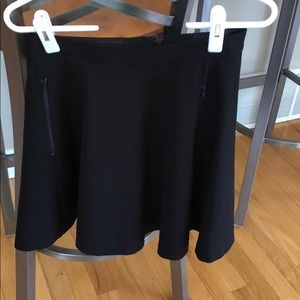 alice+olivia skater skirt w double zipper detail